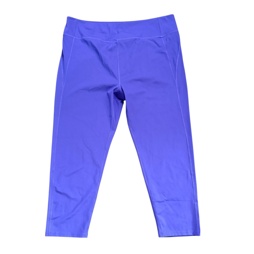 Girlfriend Collective High Rise Capri Leggings Periwinkle‎ Purple Size 6XL